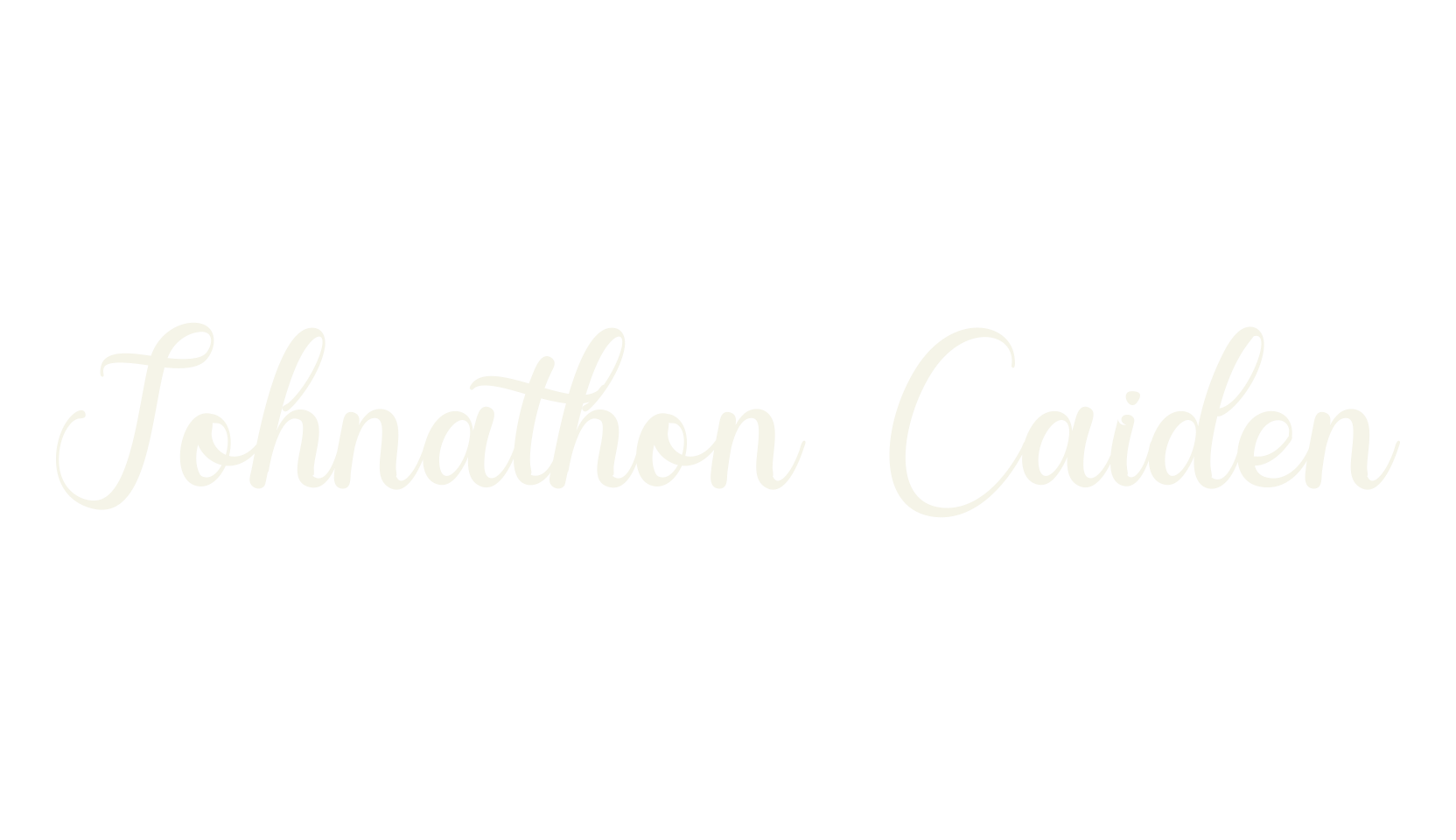 Johnathon Caiden, calligraphy font preview