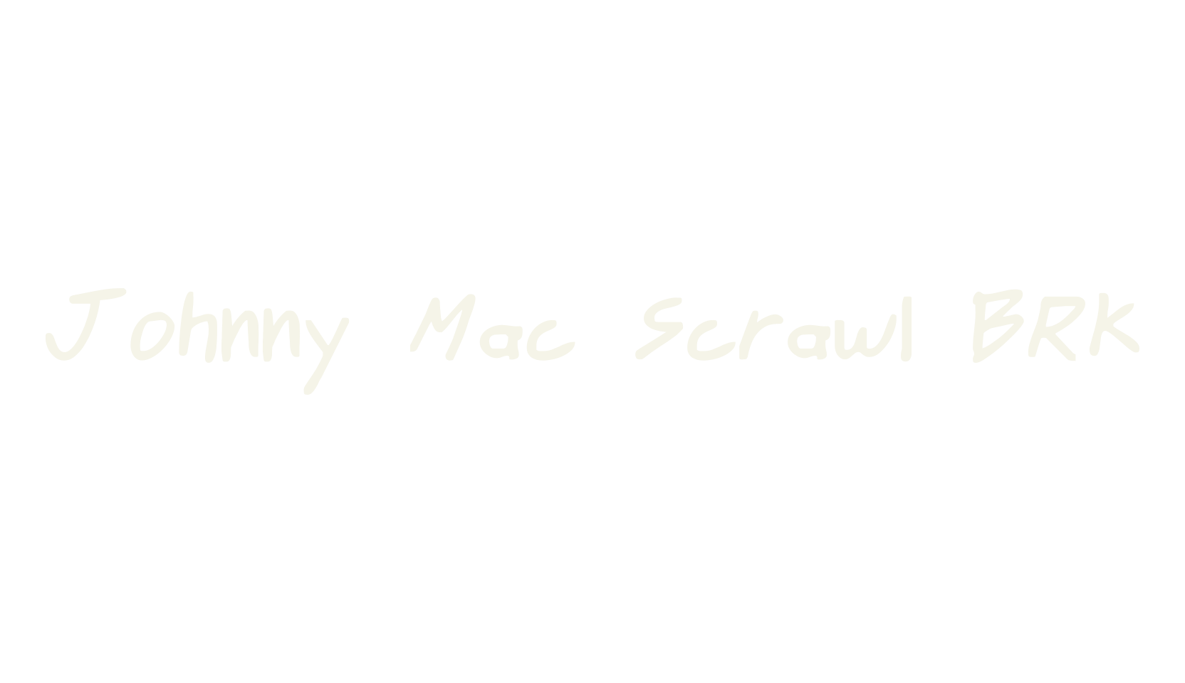 Johnny Mac Scrawl BRK, marker font preview