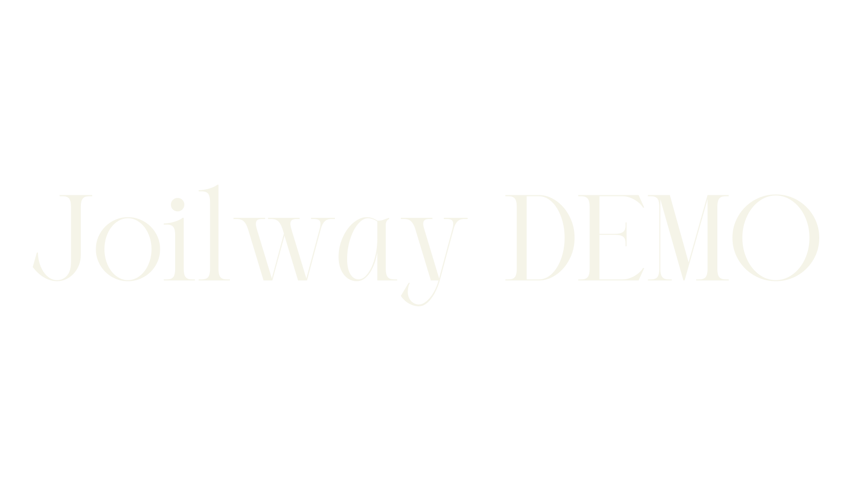 Joilway DEMO, sans serif font preview
