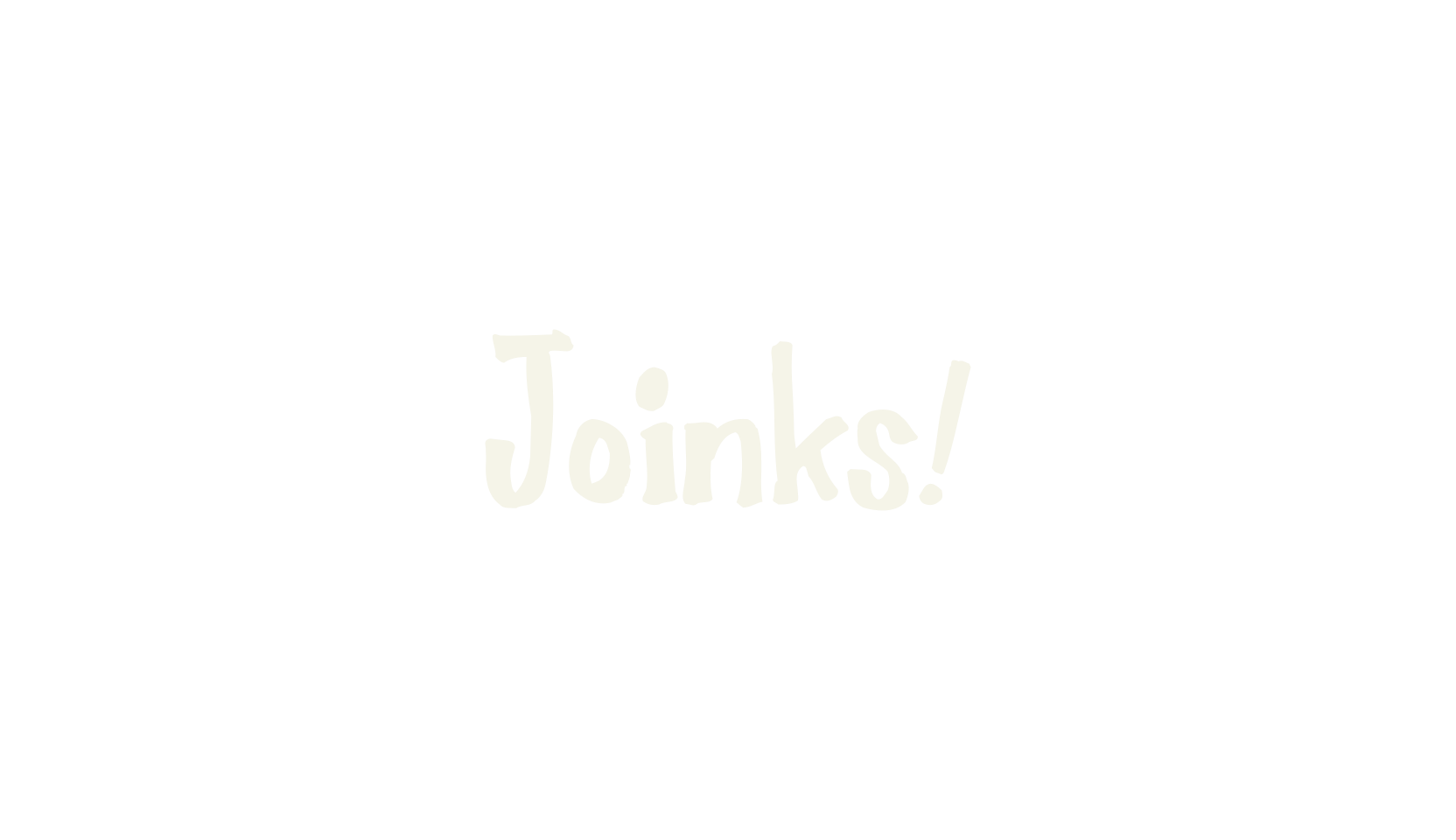 Joinks!, handwritten font preview
