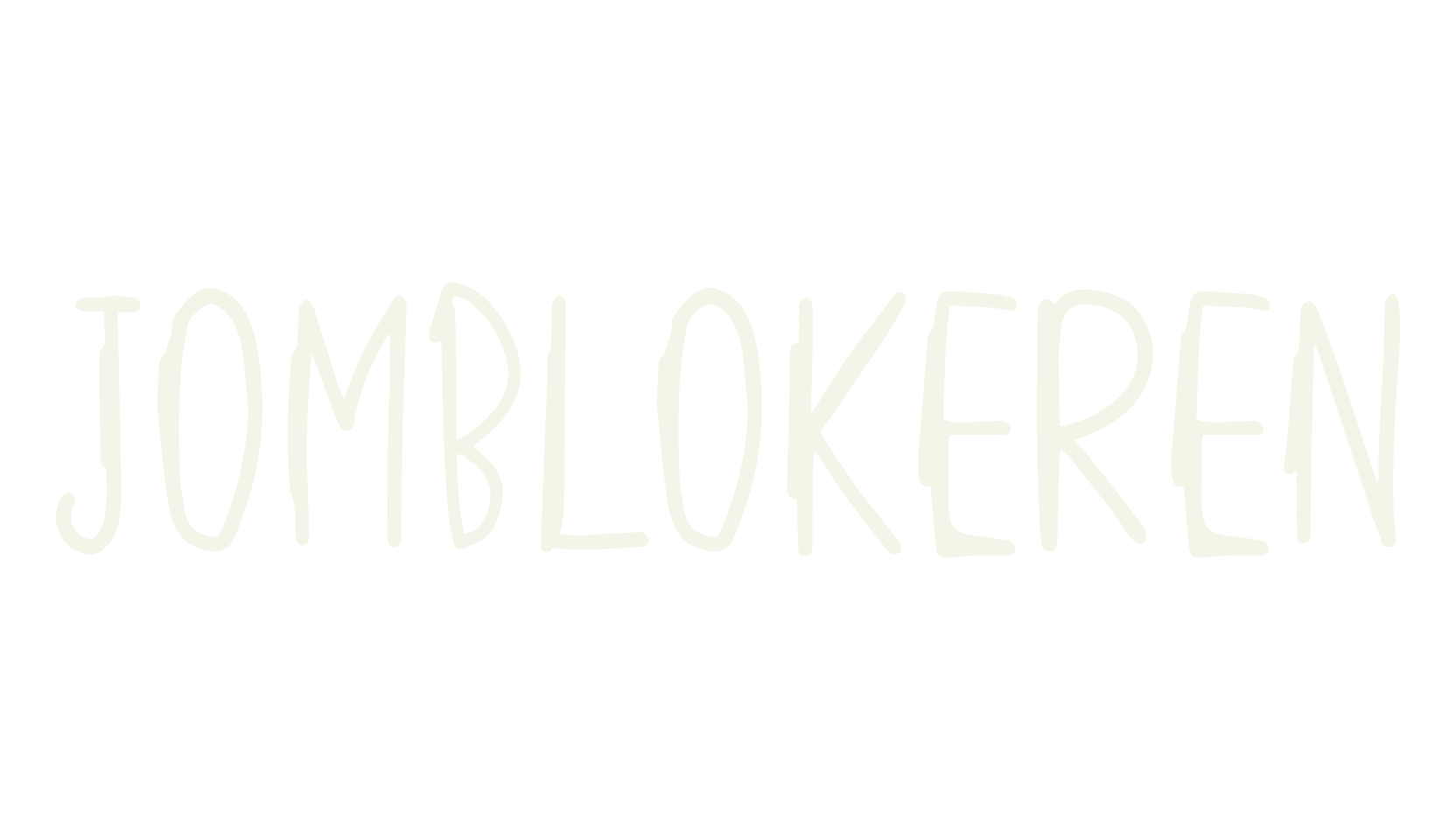 JOMBLOKEREN, modern font preview