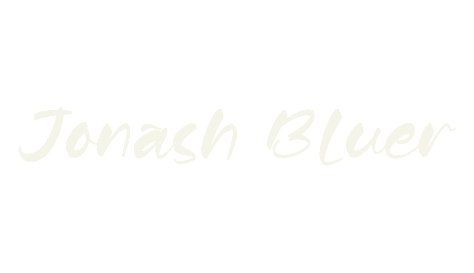 Jonash Bluer, script font preview
