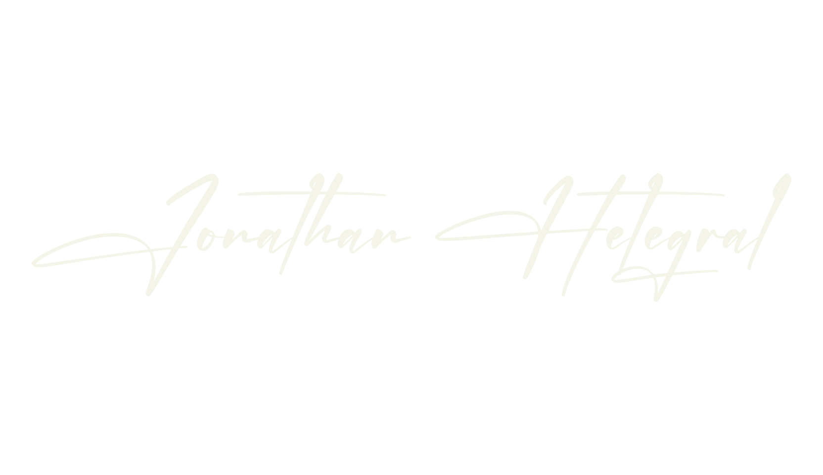 Jonathan Hetegral, script font preview