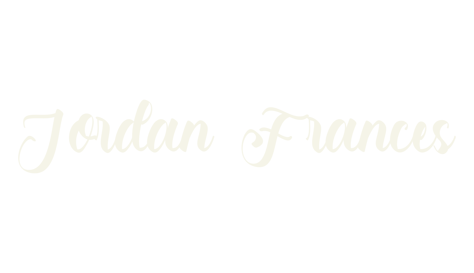 Jordan Frances, calligraphy font preview