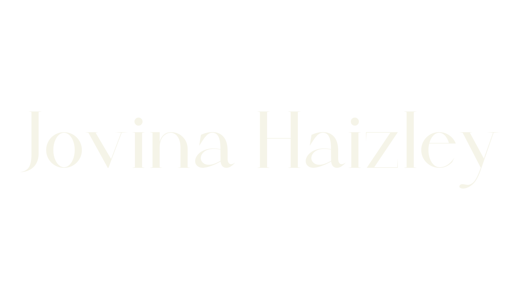 Jovina Haizley, elegant font preview