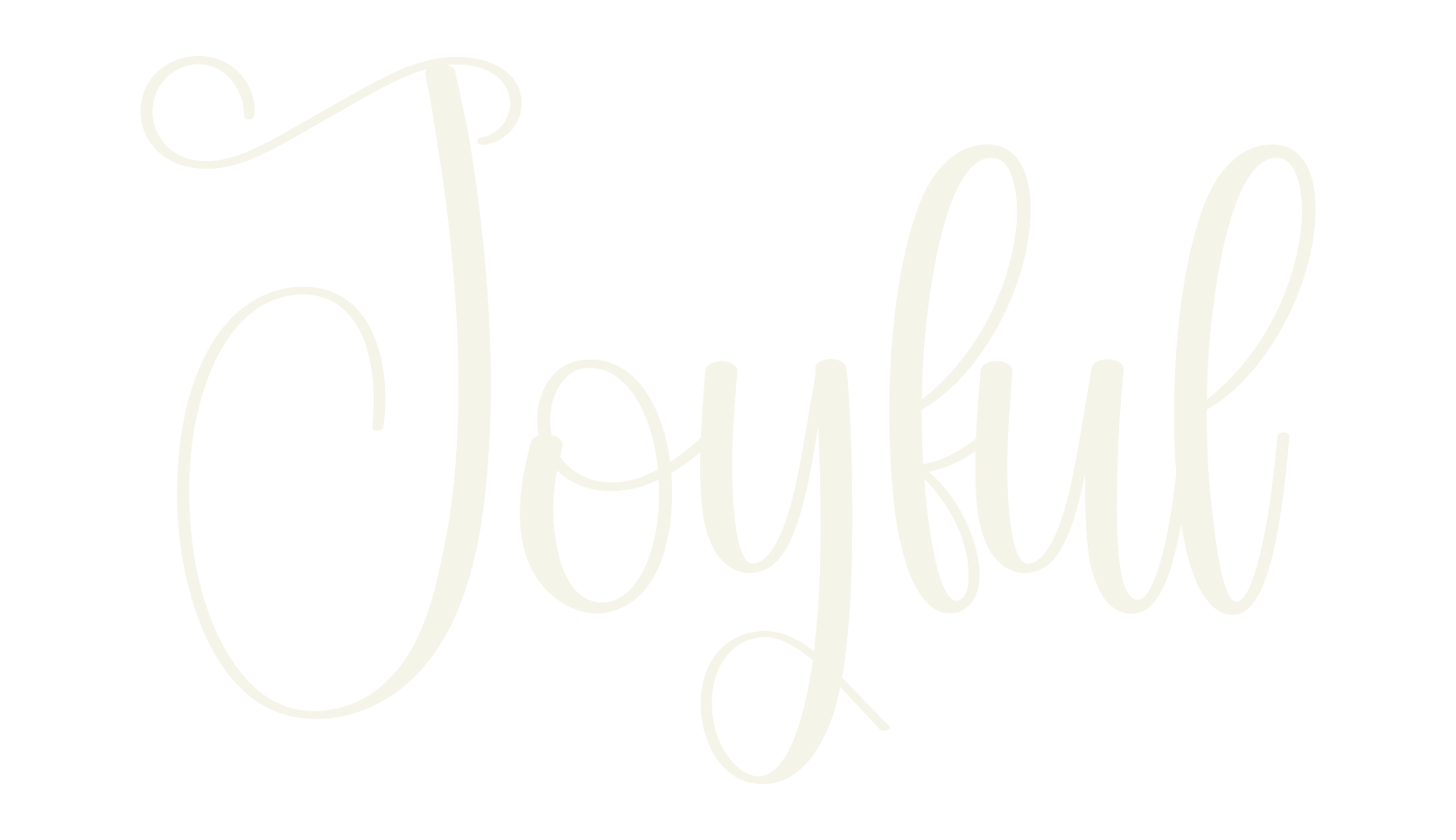 Joyful, calligraphy font preview