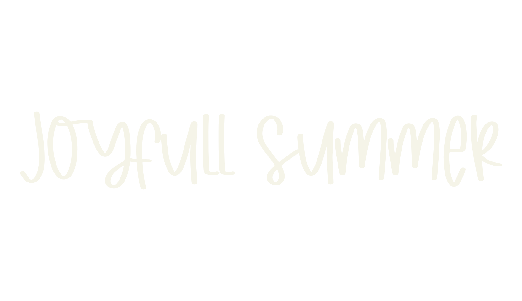 Joyfull Summer, cute font preview