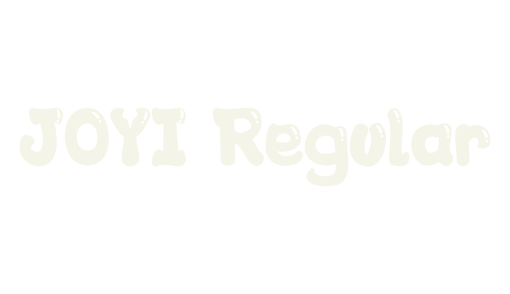 JOYI Regular, cute font preview