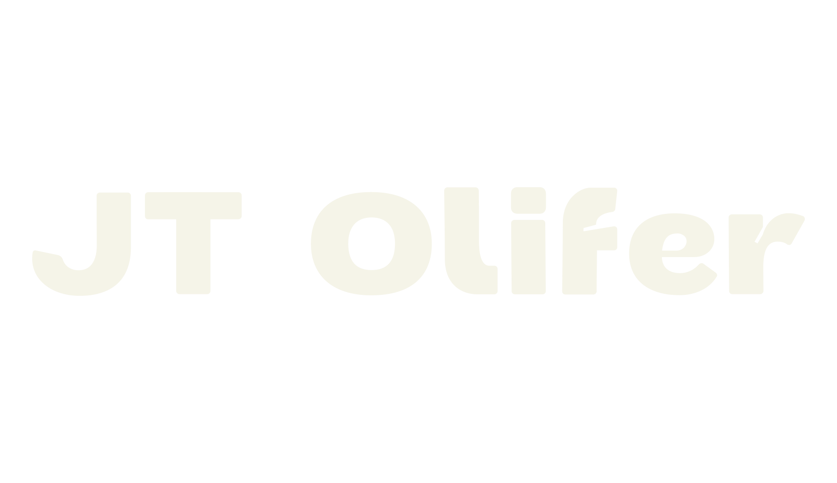 JT Olifer, bold font preview