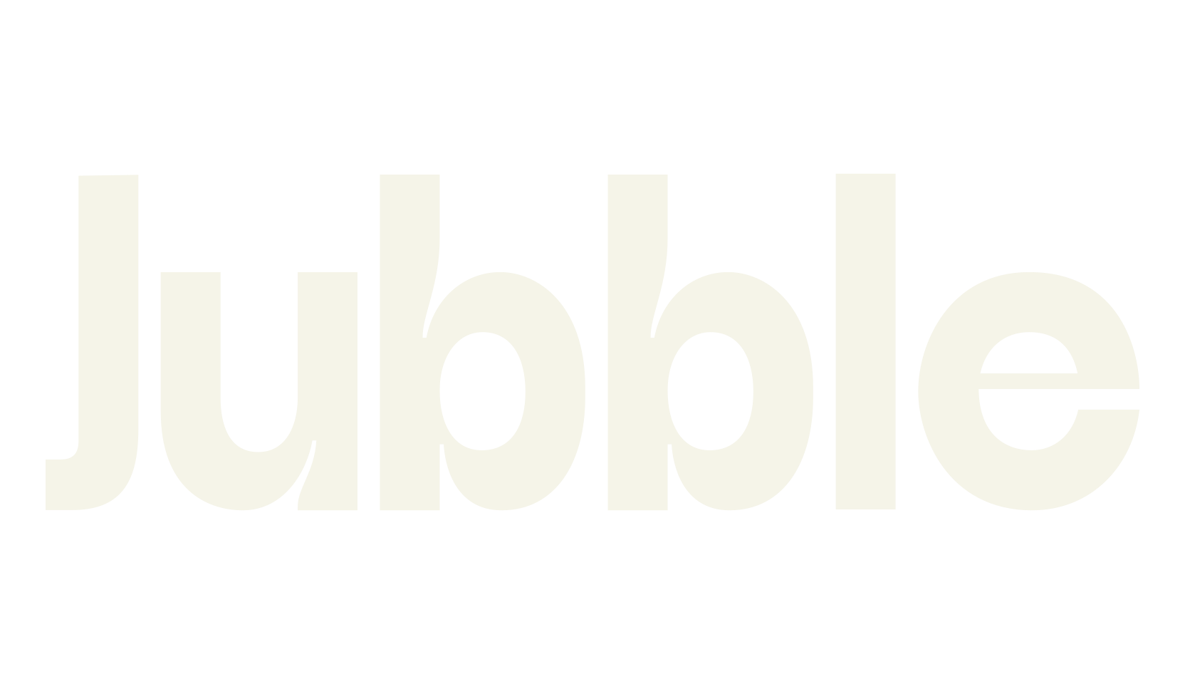 Jubble, modern font preview