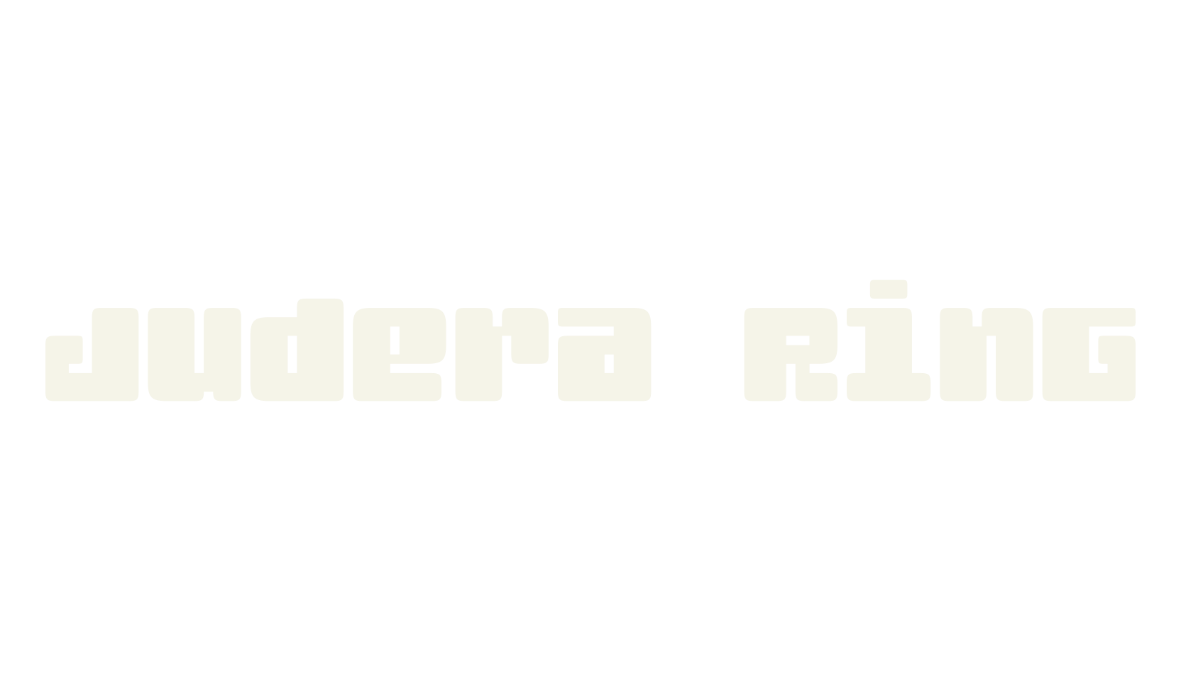 Judera Ring, square font preview