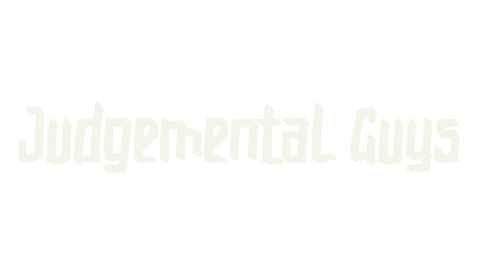 Judgemental Guys, modern font preview