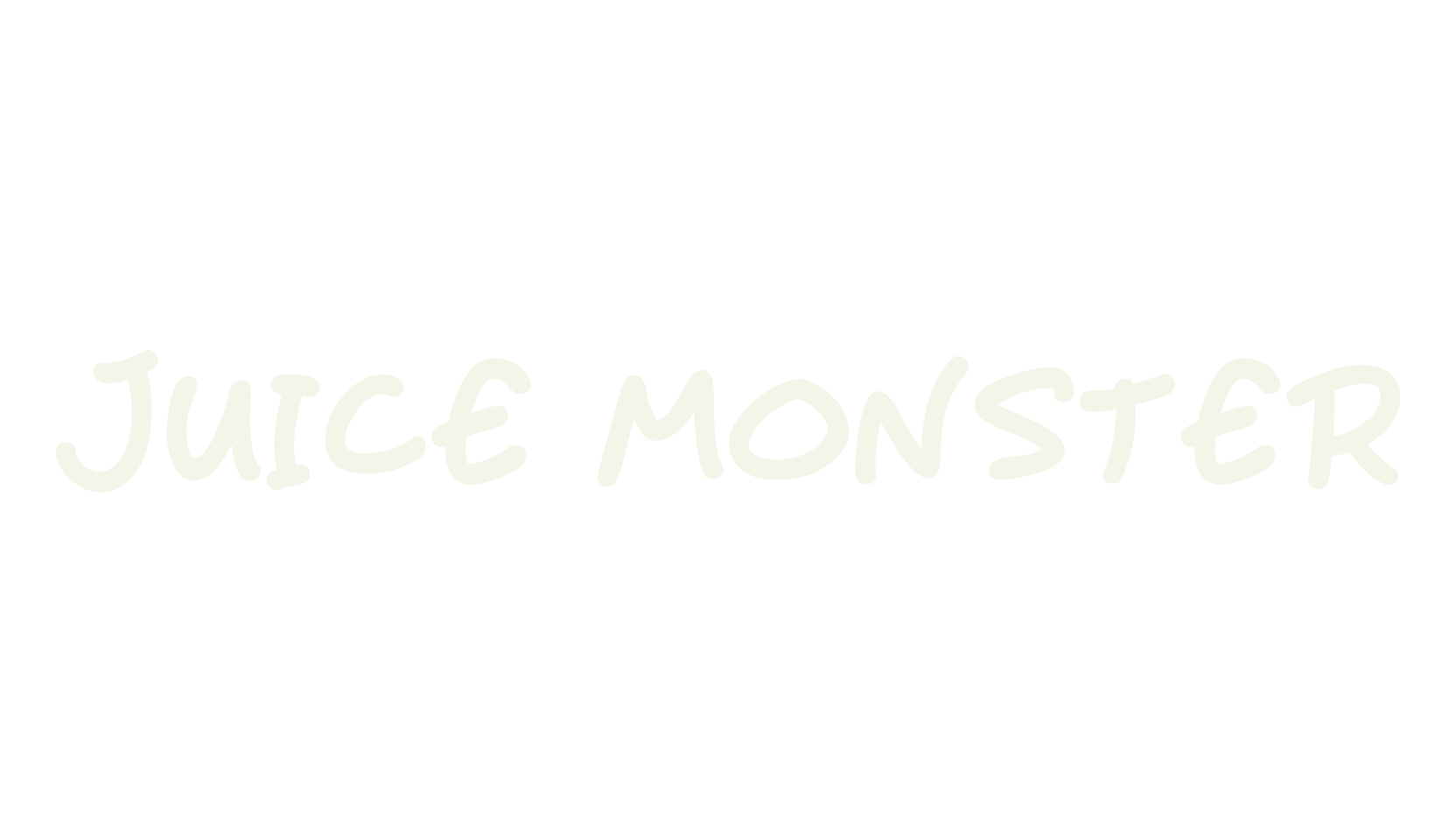 Juice Monster, handwritten font preview