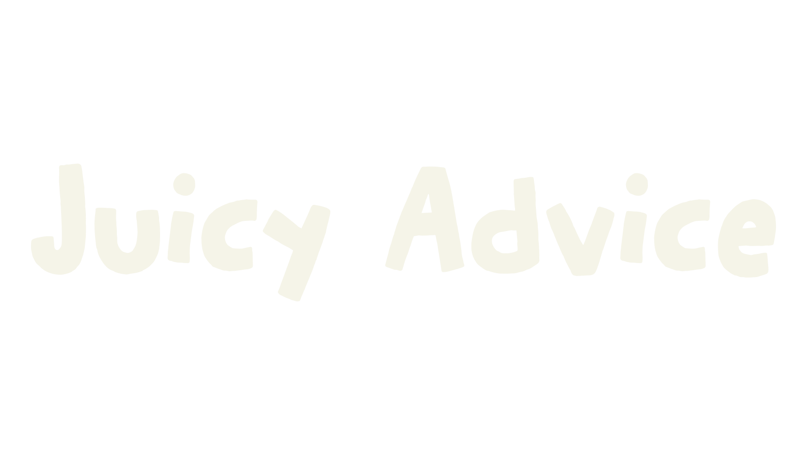 Juicy Advice, legible font preview