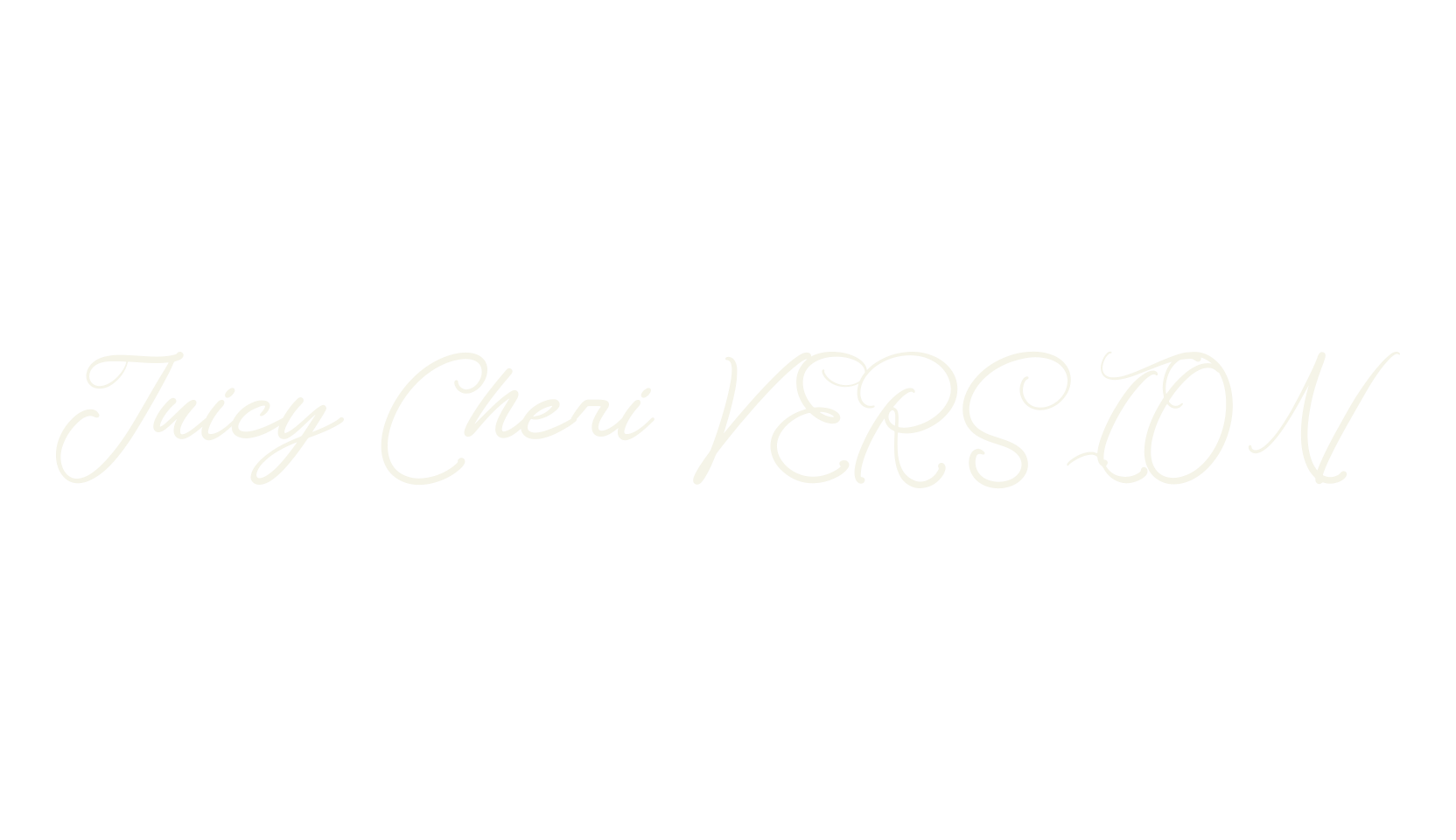 Juicy Cheri VERSION, script font preview