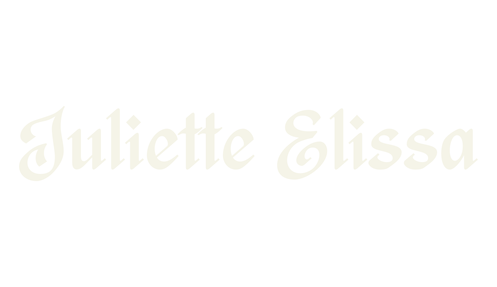 Juliette Elissa, cool font preview