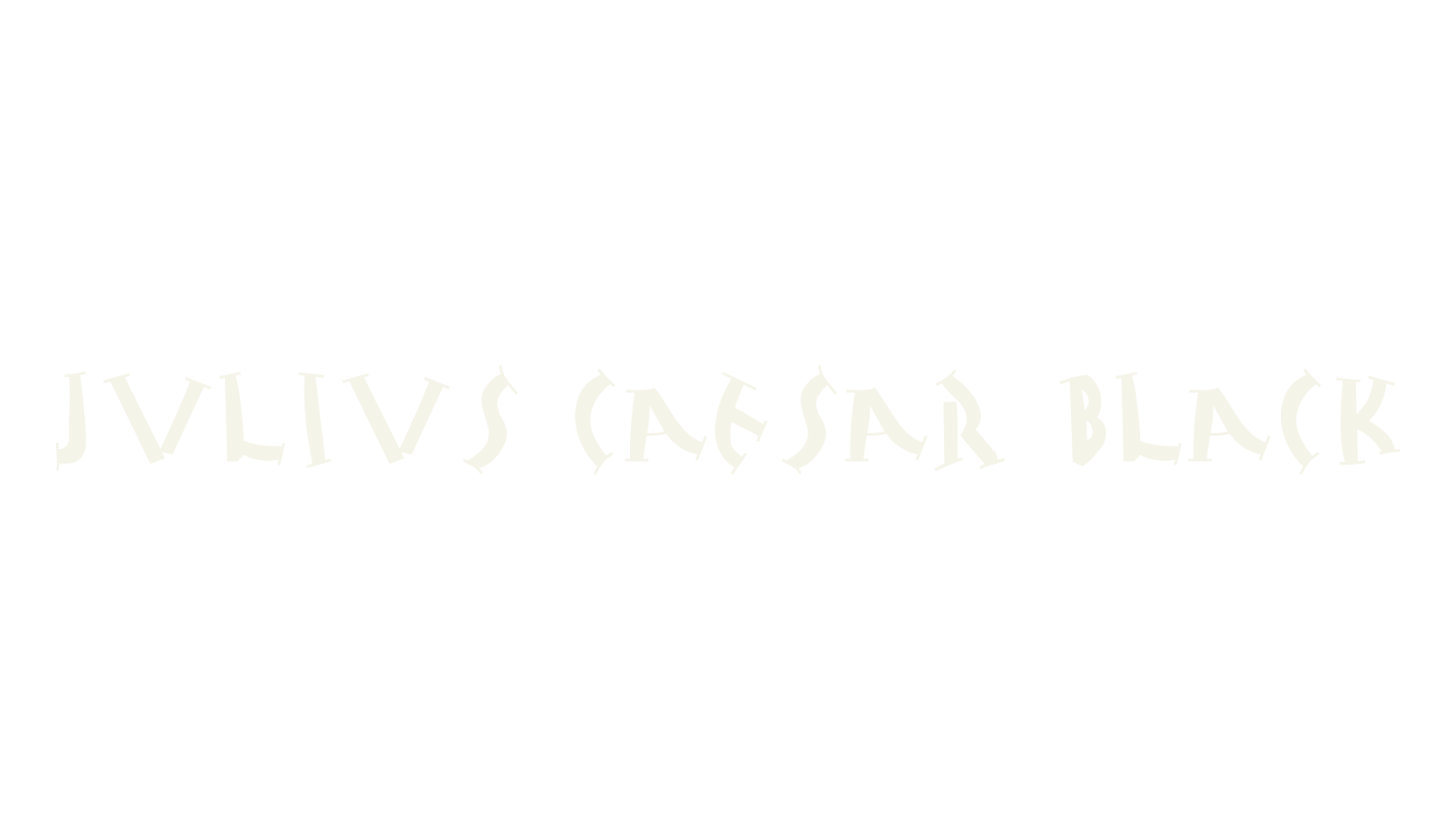 Julius Caesar Black, serif font preview