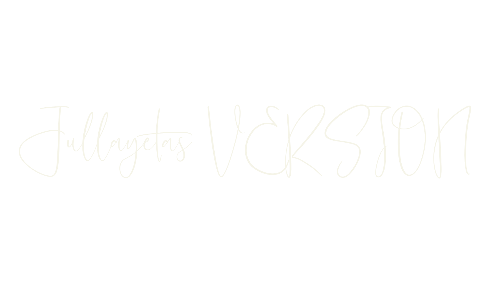 Jullayetas VERSION, script font preview