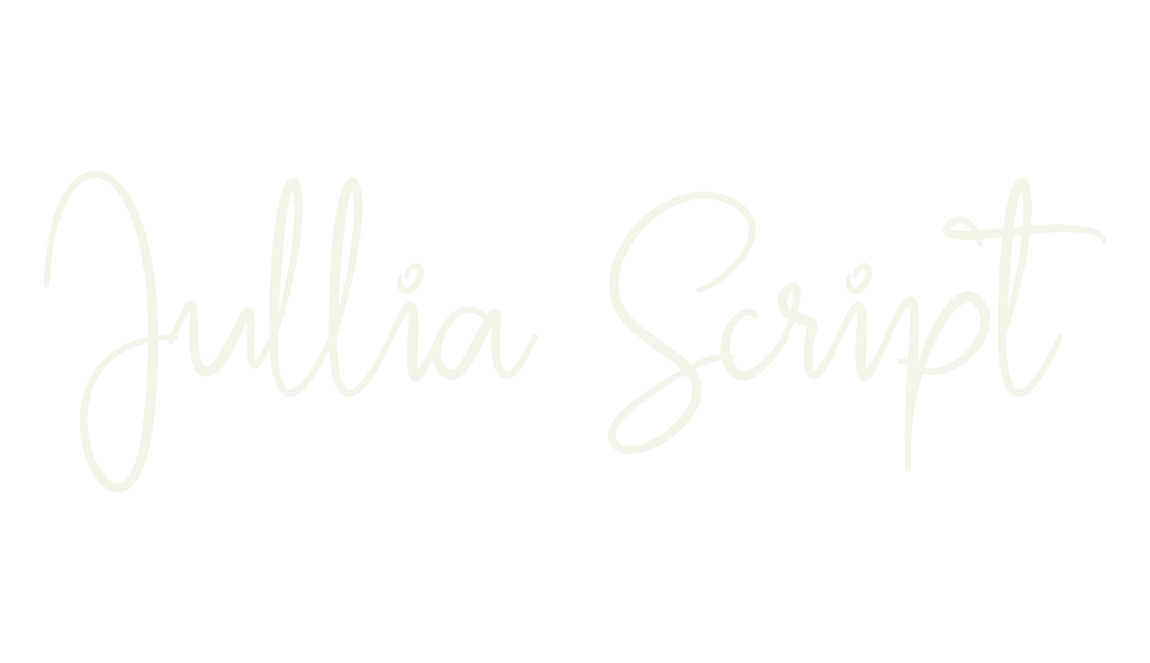 Jullia Script, script font preview