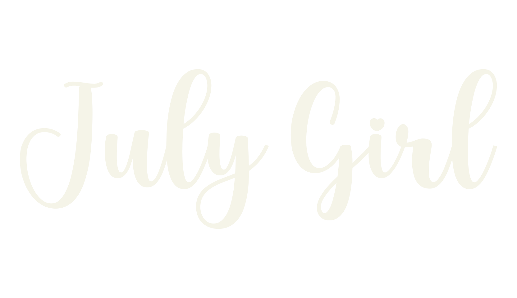 July Girl, lettering font preview
