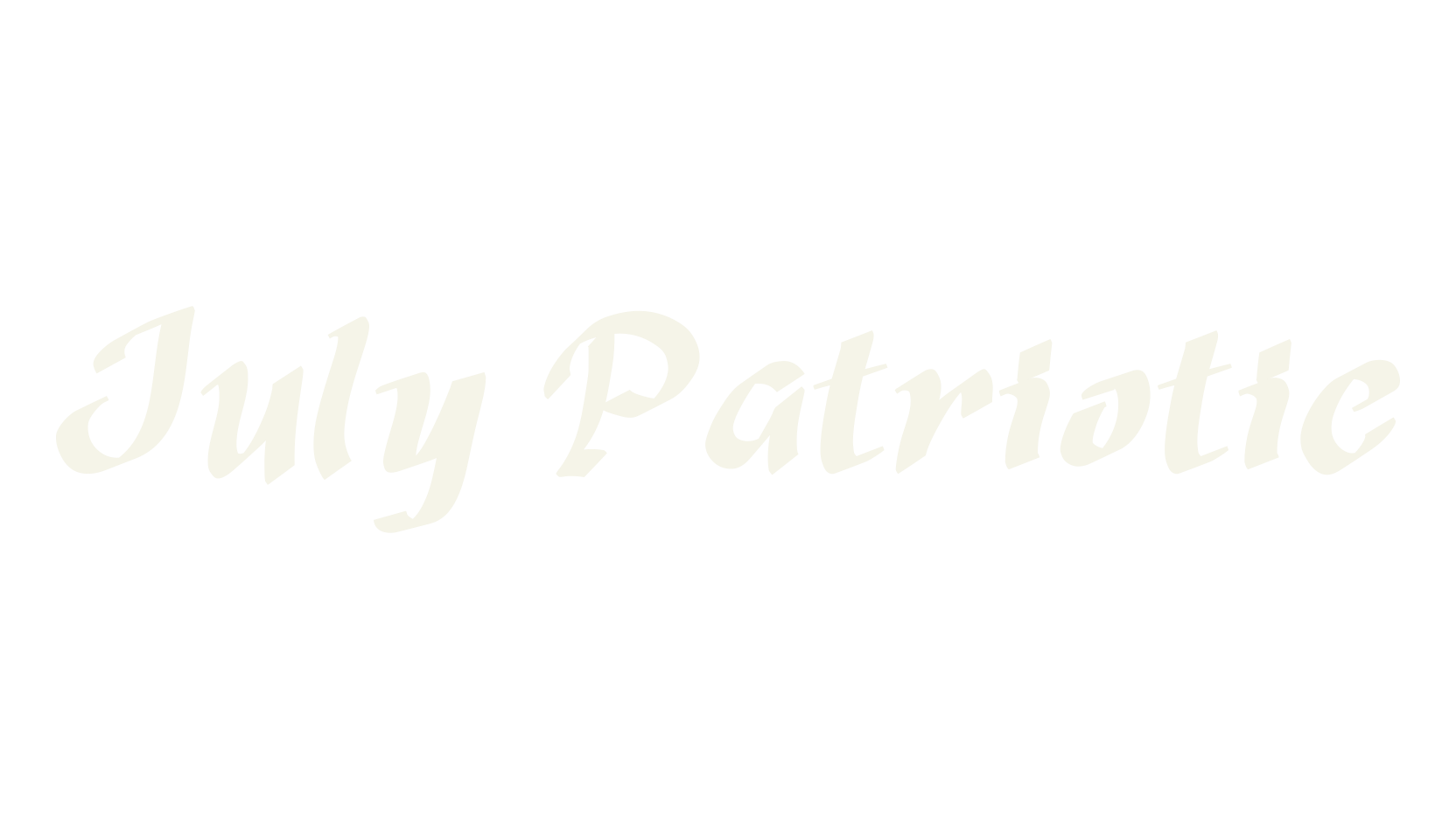 July Patriotic, blackletter font preview