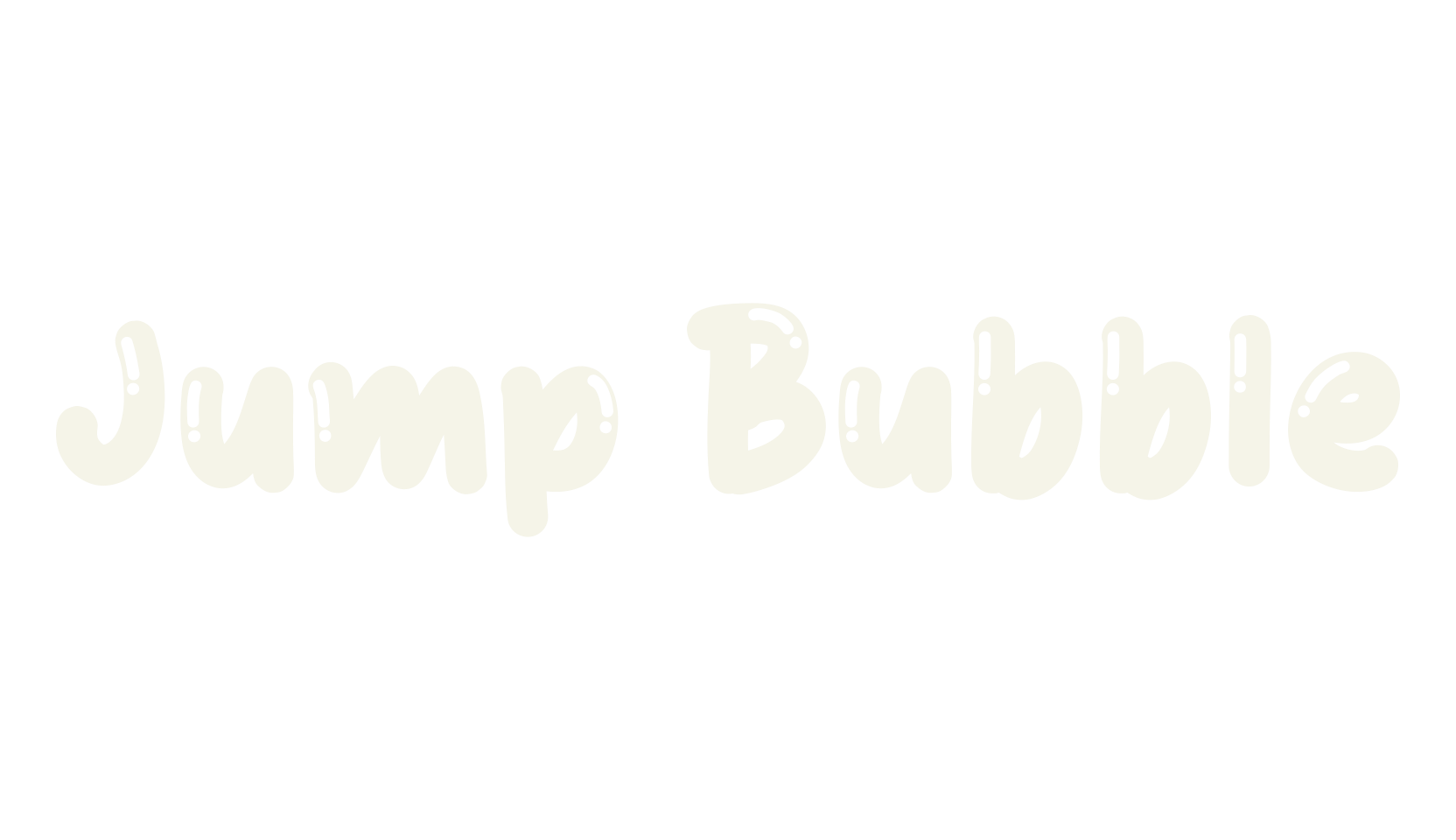 Jump Bubble, handwriting font preview