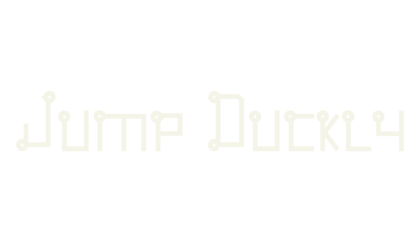 Jump Duckly, tech font preview