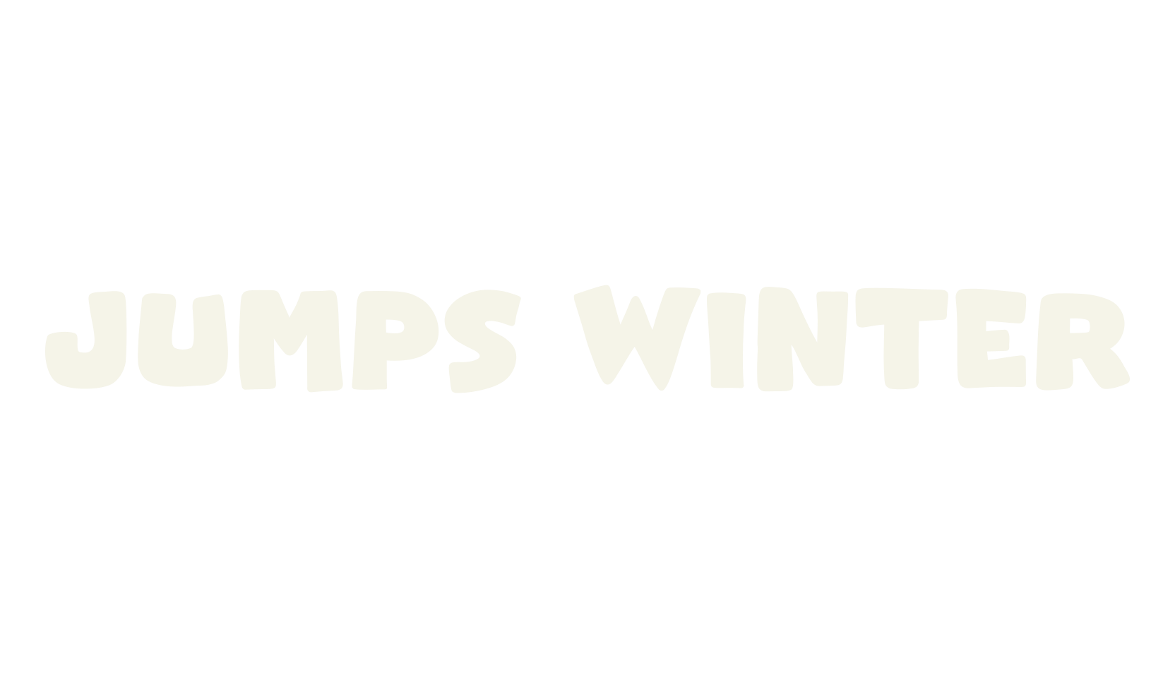 Jumps Winter, display market font preview