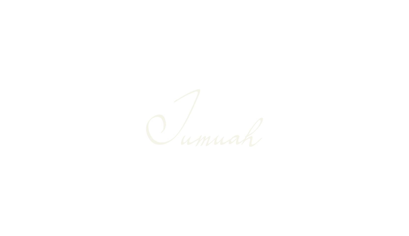 Jumuah, calligraphy font preview