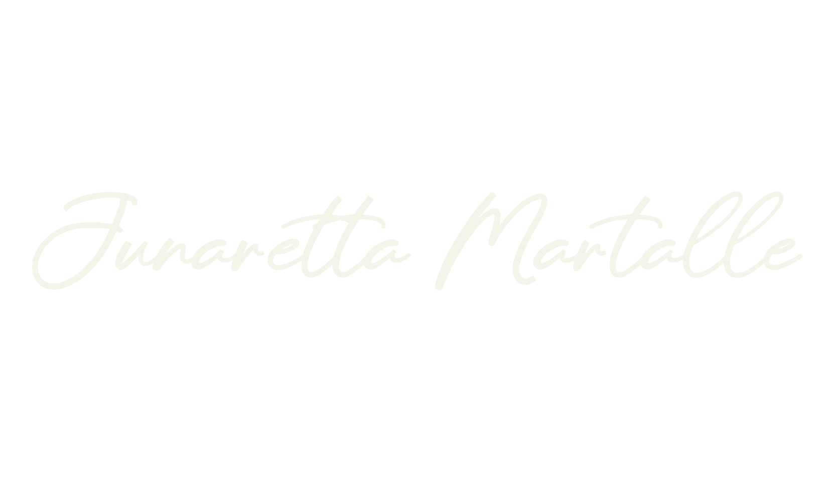 Junaretta Martalle, cursive font preview