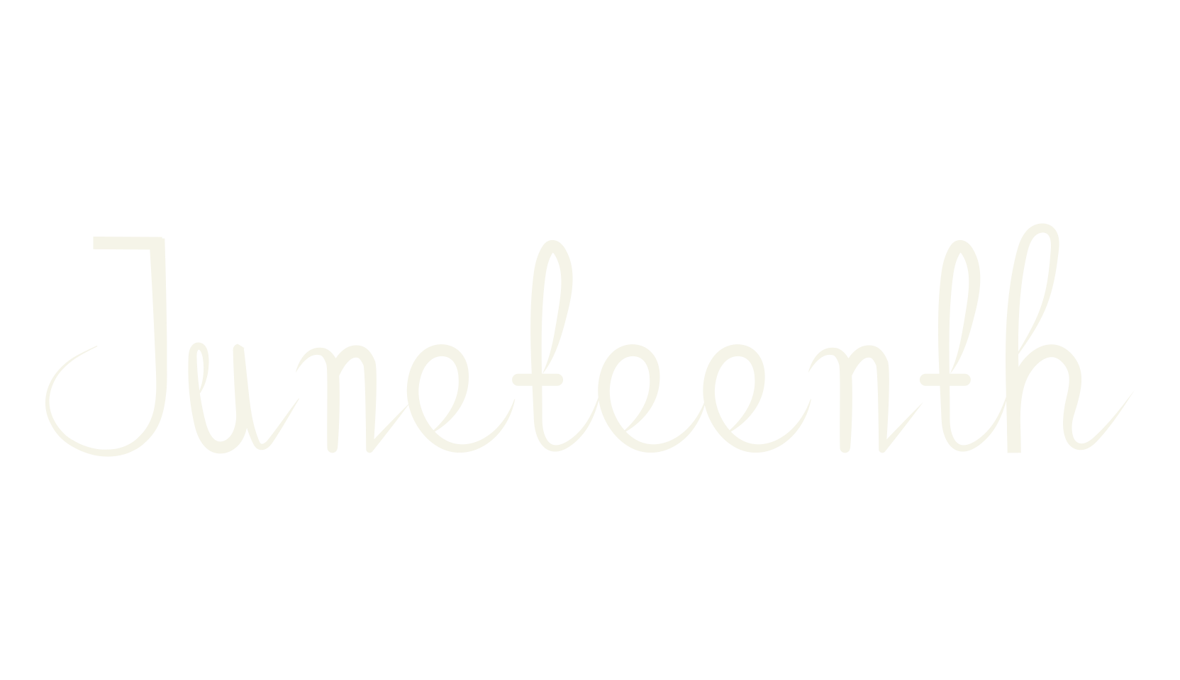 Juneteenth, logo font preview