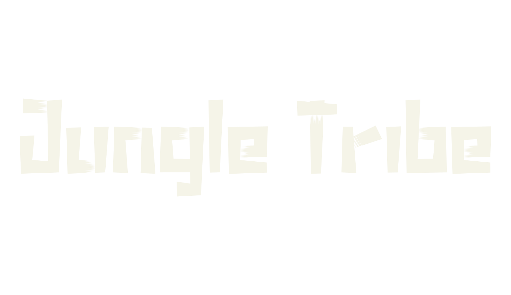 Jungle Tribe, animal font preview