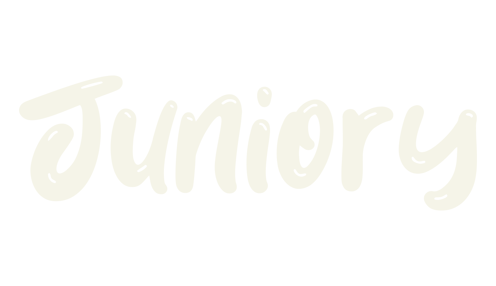Juniory, handwritten font preview