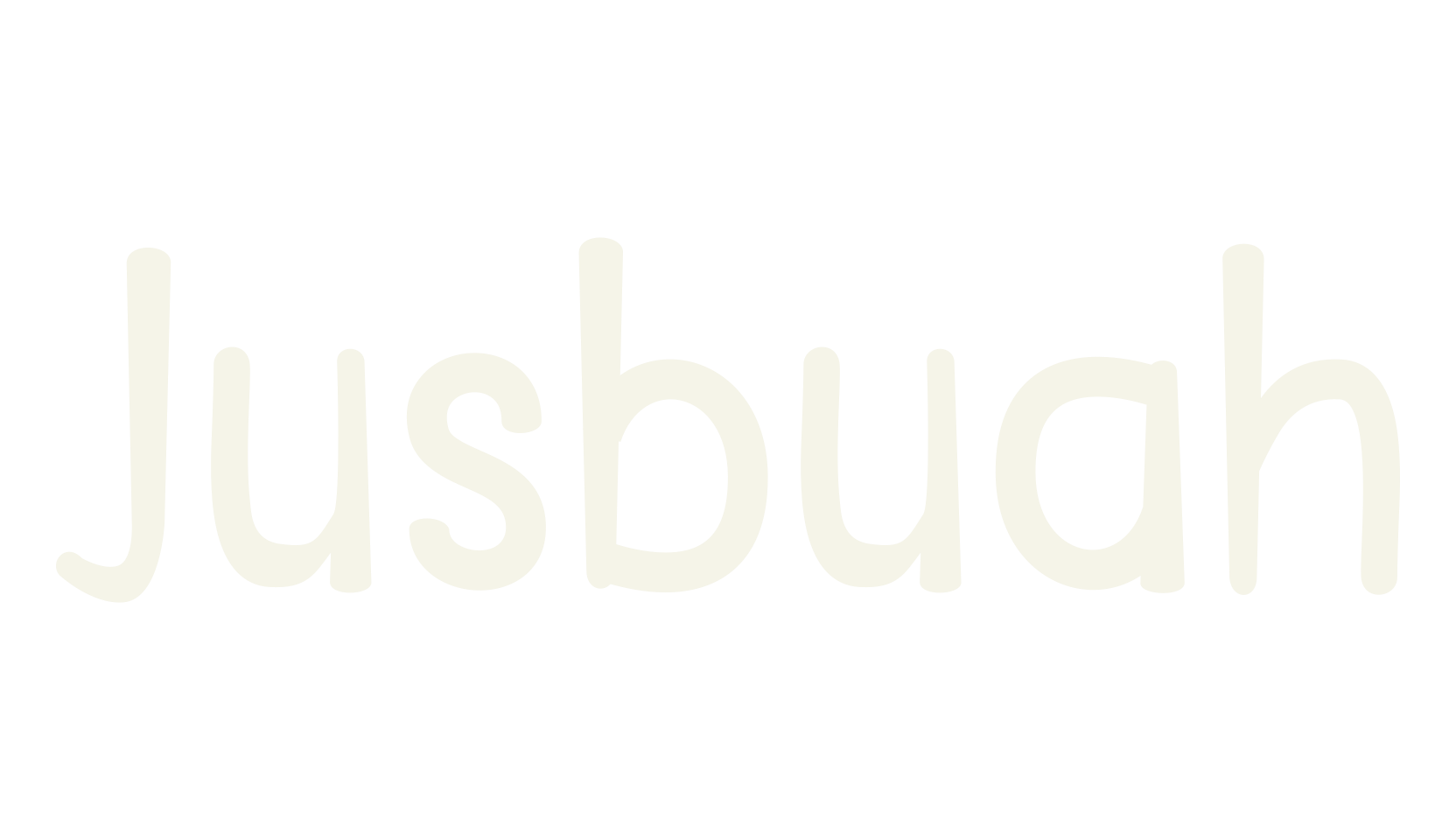 Jusbuah, organic font preview