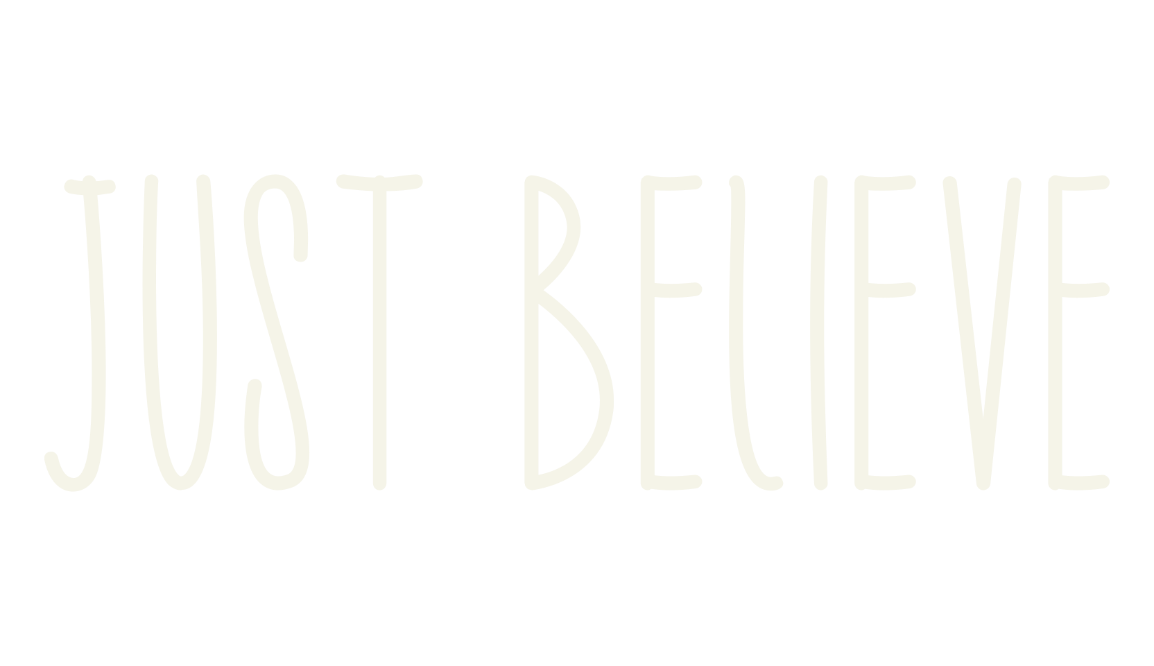 Just Believe, chalkboard font preview