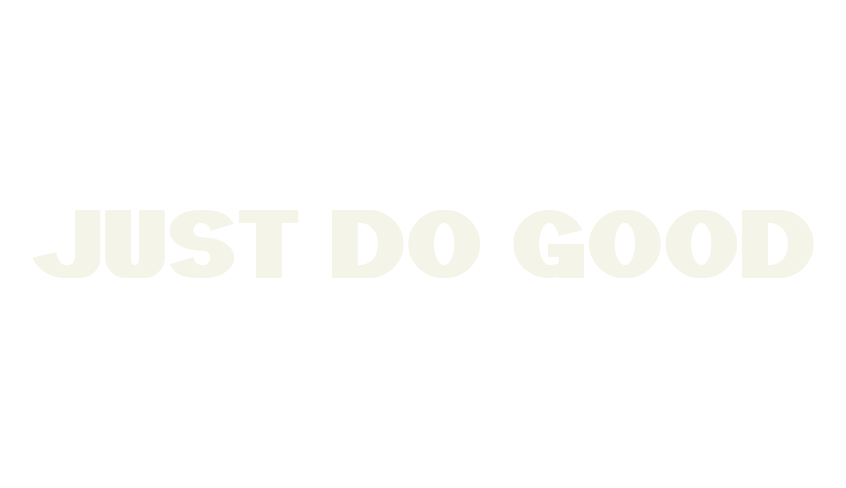 JUST DO GOOD, display market font preview