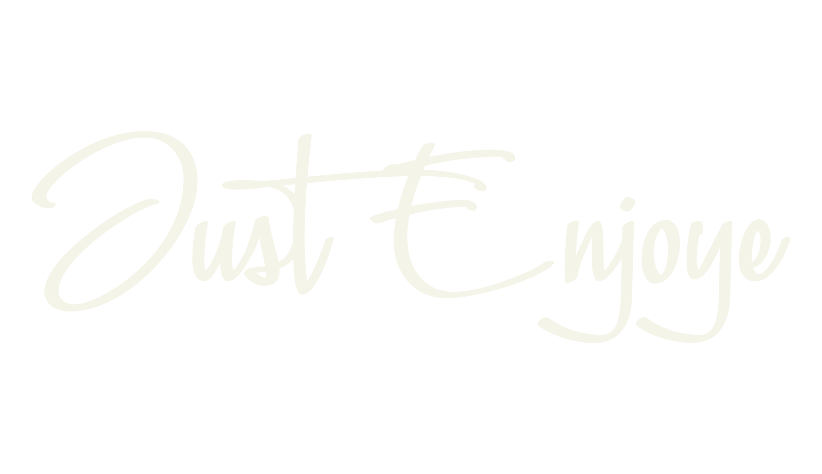 Just Enjoye, handwritten font preview