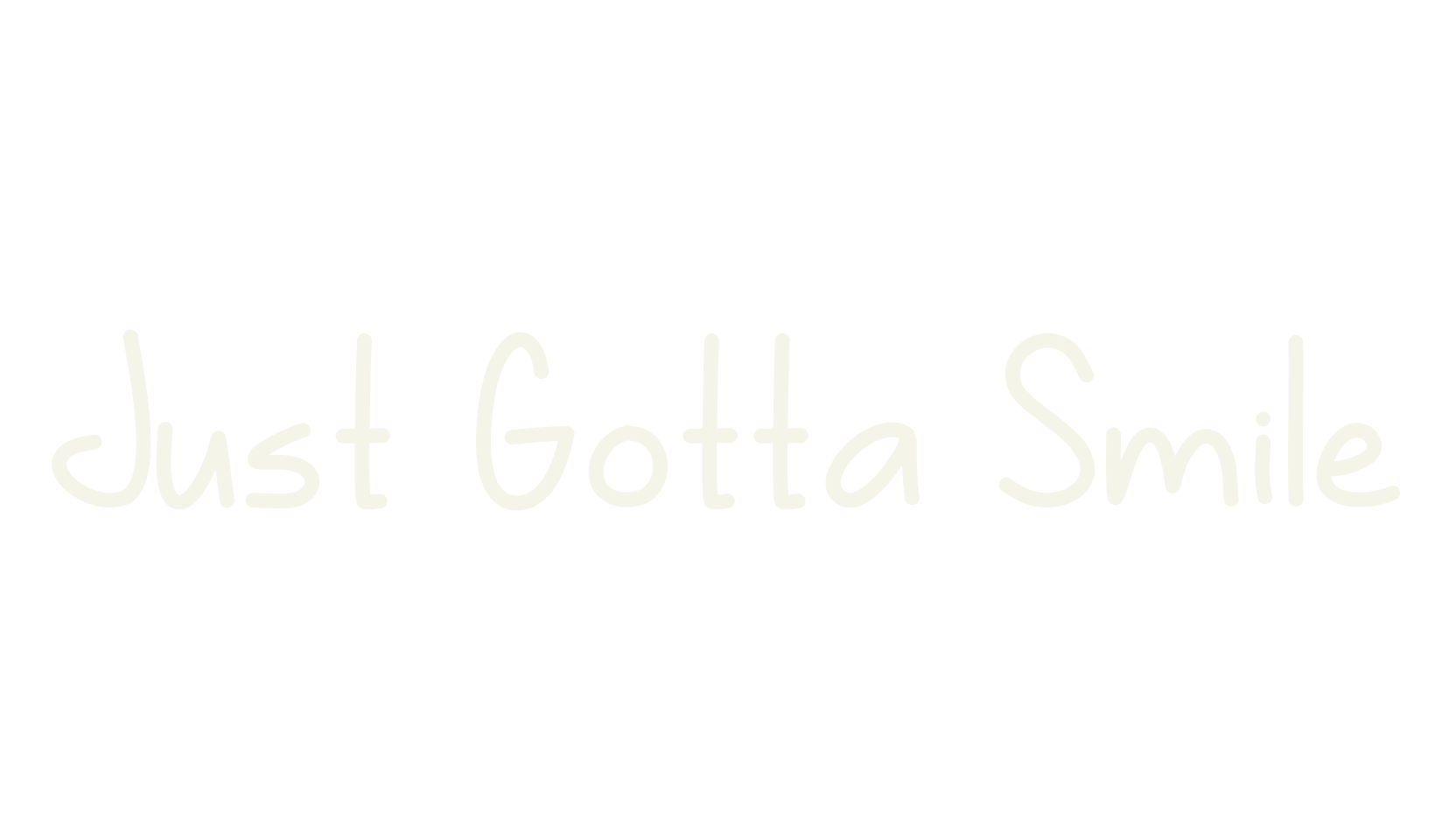 Just Gotta Smile, handwritten font preview