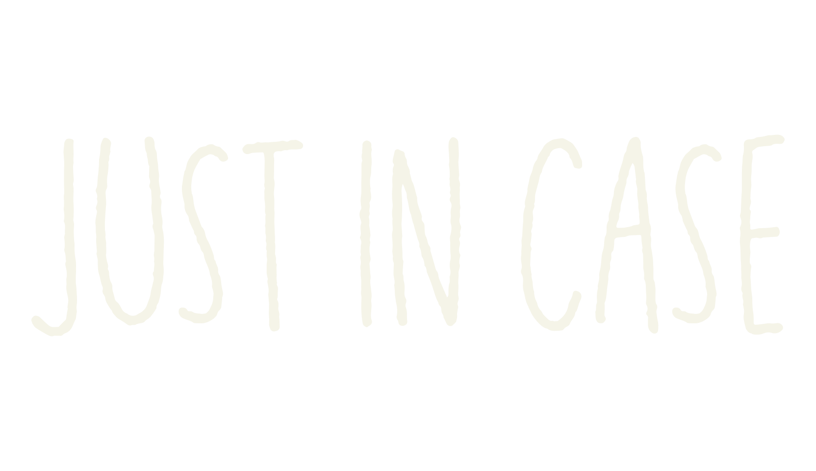 Just in case, handwriting font preview