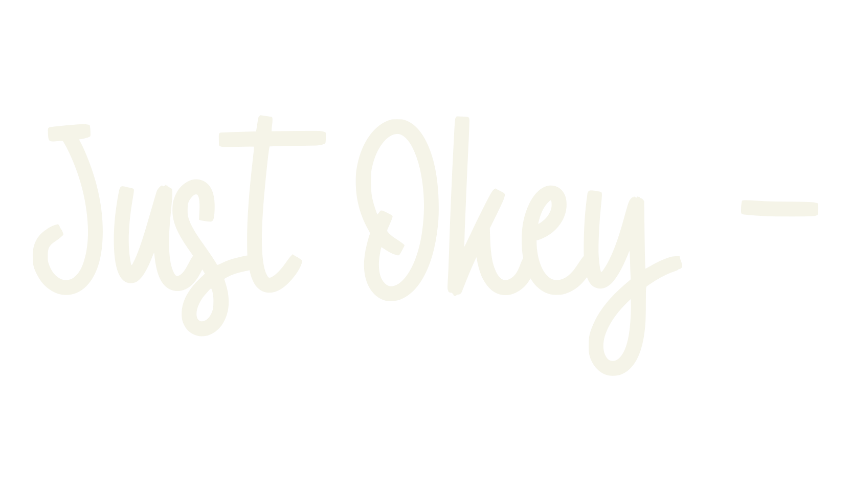 Just Okey -, script font preview