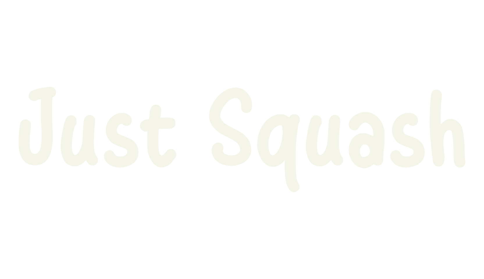 Just Squash, lettering font preview