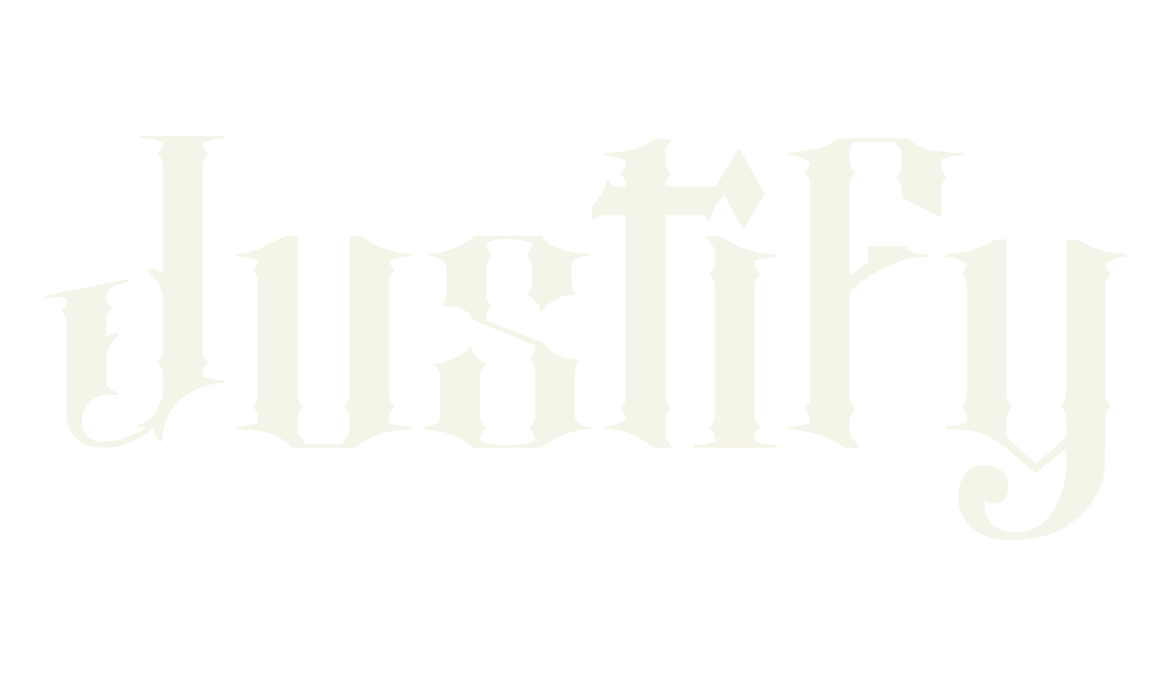Justify, tattoo font preview