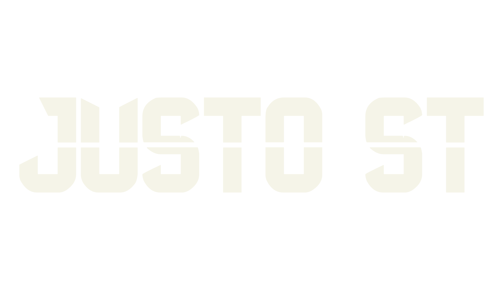 Justo St, fancy font preview