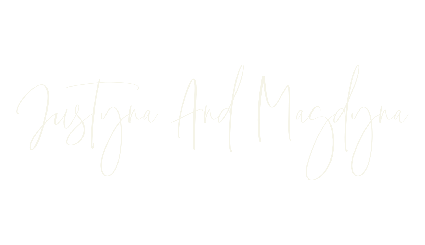 Justyna And Magdyna, signature font preview