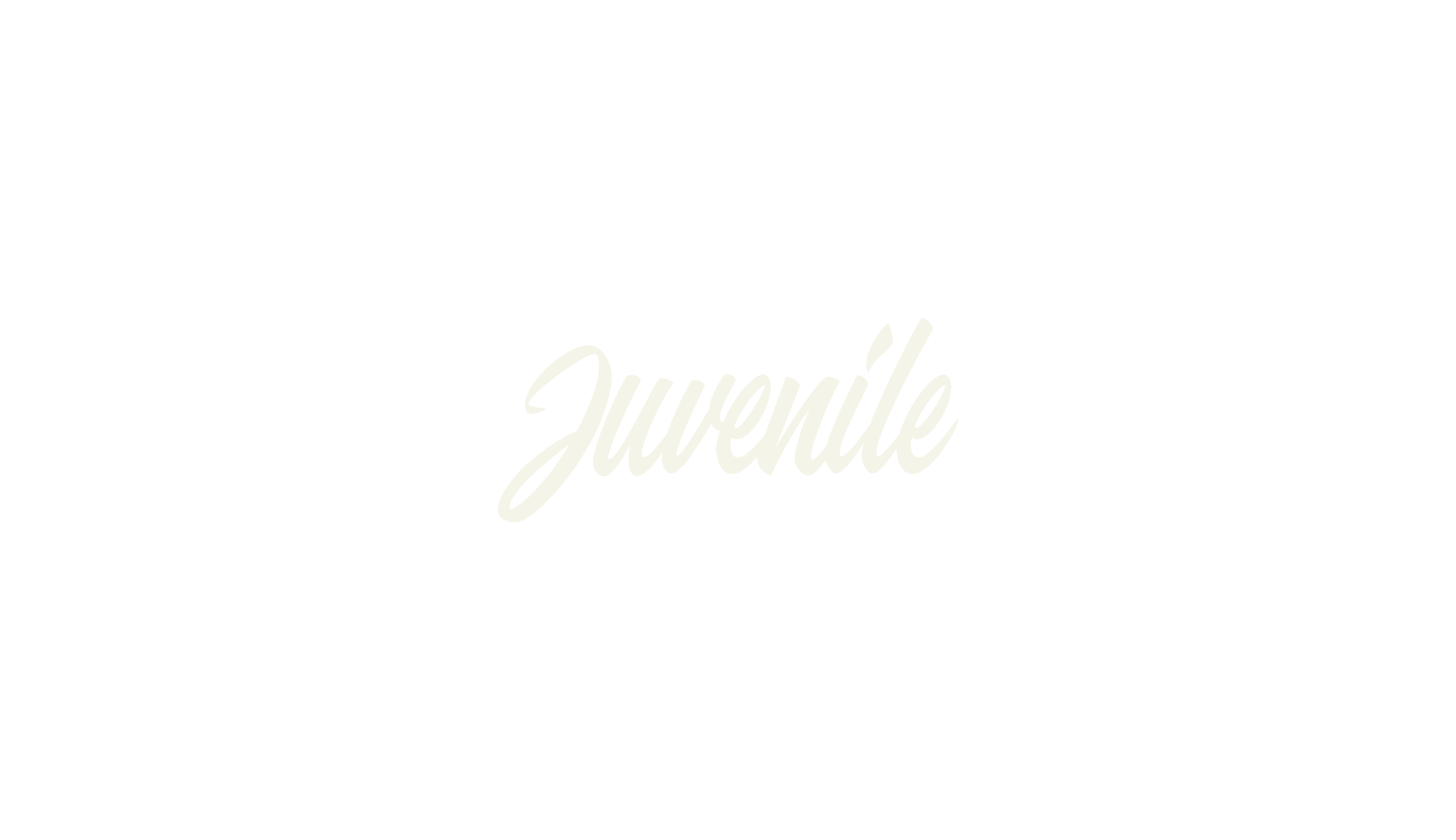 Juvenile, lettering font preview