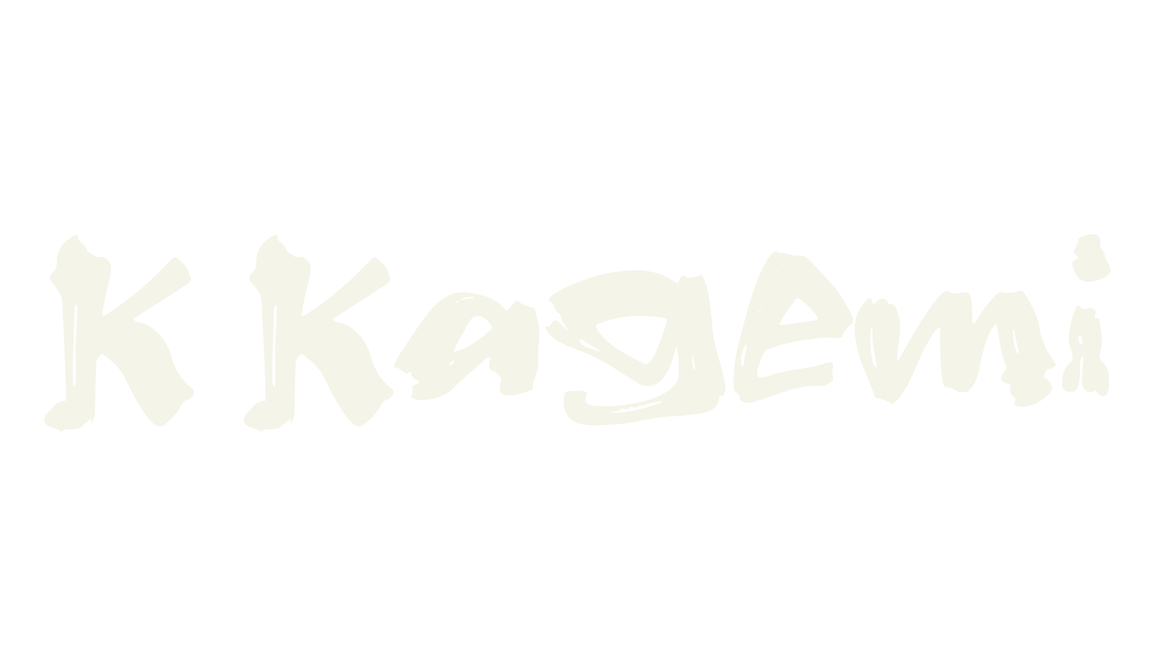 K Kagemi, artistic font preview
