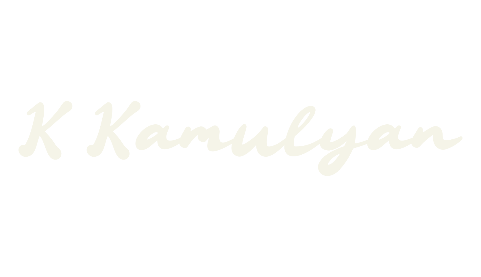 K Kamulyan, fashion script font preview