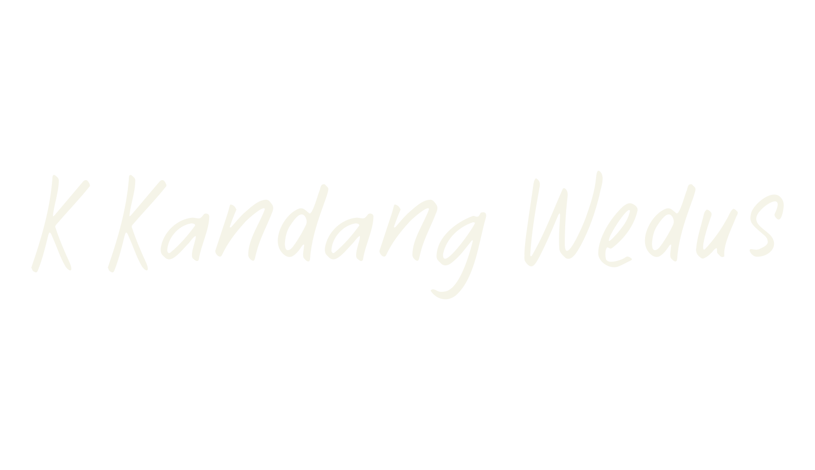 K Kandang Wedus, letter font preview