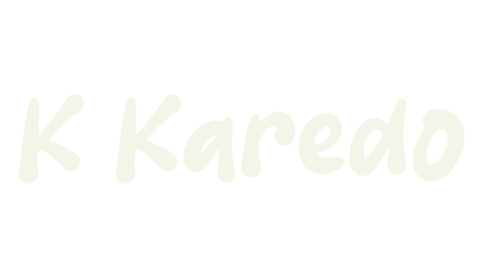 K Karedo, lettering font preview