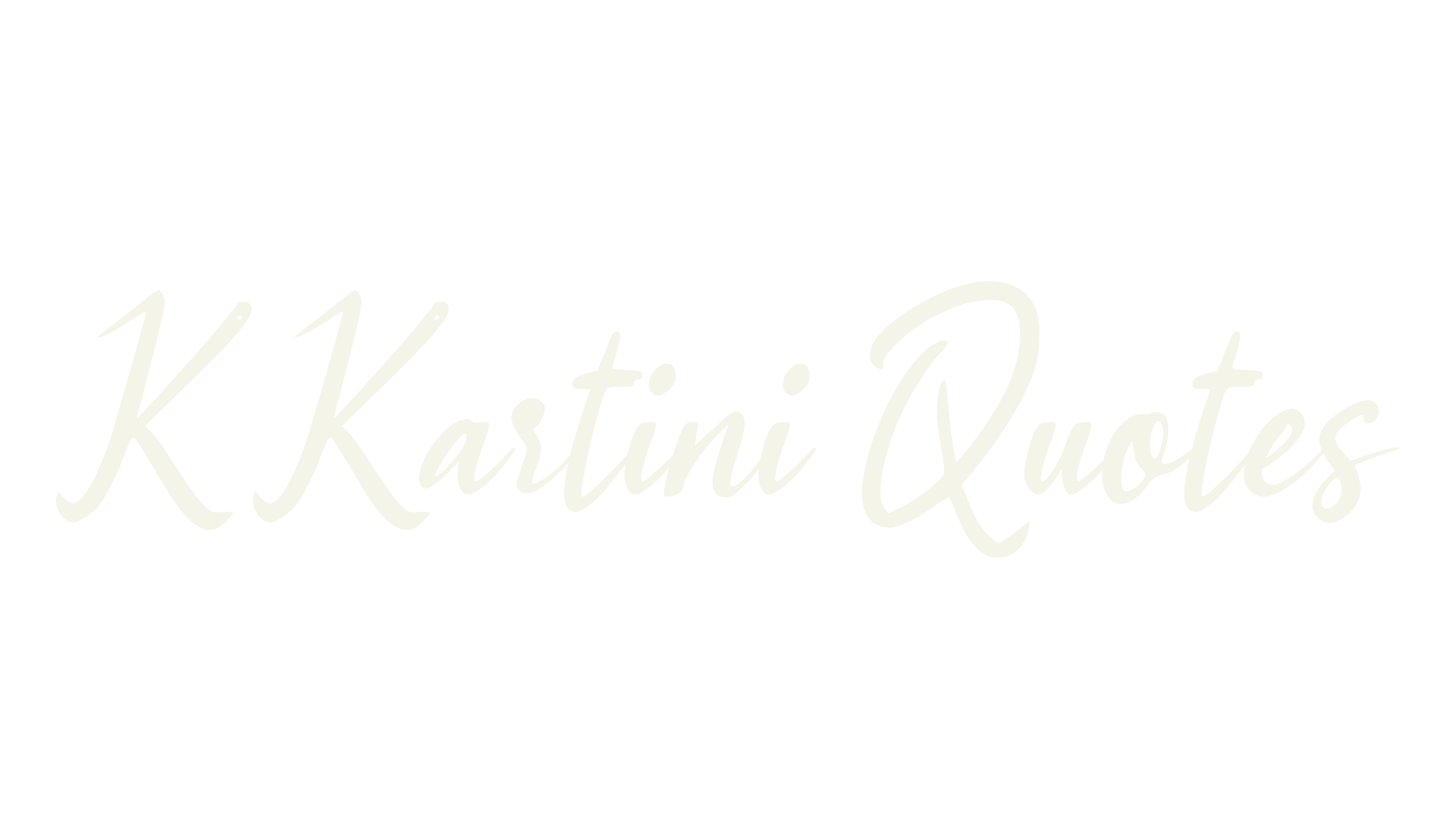 K Kartini Quotes, cursive font preview